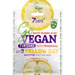 7 DAYS GoVEGAN MASCHERA VISO IN TESSUTO TUESDAY YELLOW DAY 25 GR.