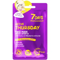 7 DAYS MASCHERA VISO IN TESSUTO ACTIVE THURSDAY  28 GR.