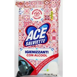 ACE SALVIETTE IGIENIZZANTI CON ALCOOL SENZA CANDEGGINA 40 PZ