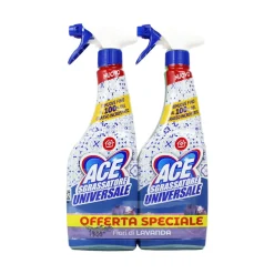 ACE SPRAY SGRASSATORE UNIVERSALE FIORI DI LAVANDA 2 PEZZI DA 600 ML