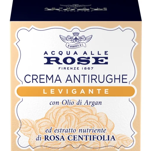ACQUA ALLE ROSE CREMA ANTIRUGHE LEVIGANTE CON OLIO DI ARGAN ED STRATTO DI ROSA DI CENTIFOLIA 50 ML
