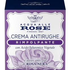ACQUA ALLE ROSE CREMA ANTIRUGHE RIMPOLPANTE CON ACIDO IALURONICO VEGETALE E ATTIVI DI ANTIETA' DI ROSA NERA 50 ML