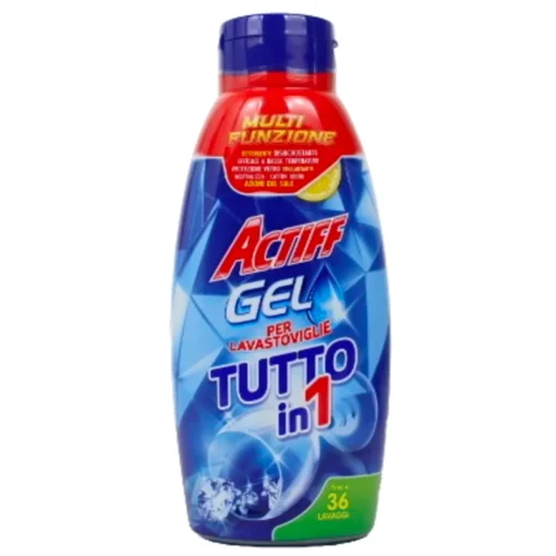 ACTIFF GEL LAVASTOVIGLIE TUTTO IN 1 PROFUMO LIMONE 36 LAVAGGI 720 ML