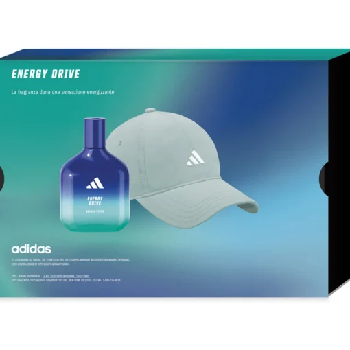 ADIDAS VIBES COFANETTO ENERGY DRIVE EDP 100 ML + CAPPELLINO