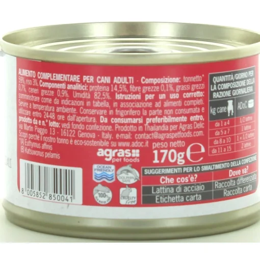 ADOC DOG TRANCETTI DI TONNETTO 170 GR