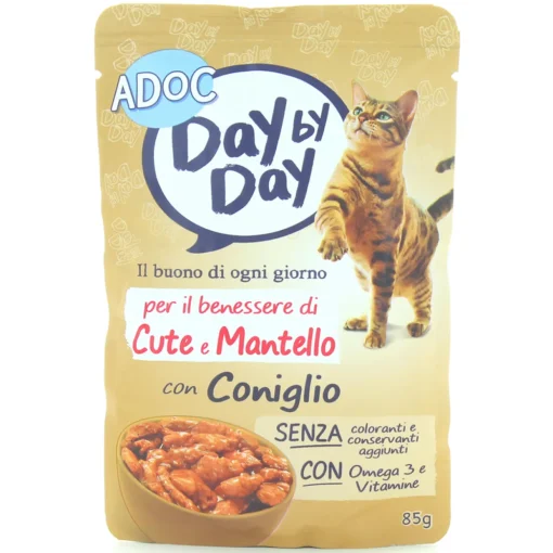 ADOC GATTI DAYbyDAY CONIGLIO COTTO A VAPORE BUSTA 85 GRAMMI