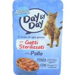 ADOC GATTI DAYbyDAY STERILIZED POLLO COTTO A VAPORE BUSTA 85 GRAMMI