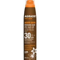 AGRADO SOLAR ACEITE SECO -OLIO SECCO- SPF30 RESISTENTE ALL'ACQUA 200 ML