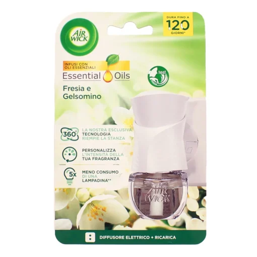 AIRWICK DIFFUSORE ELETTRICO COMPLETO FRESIA e GELSOMINO