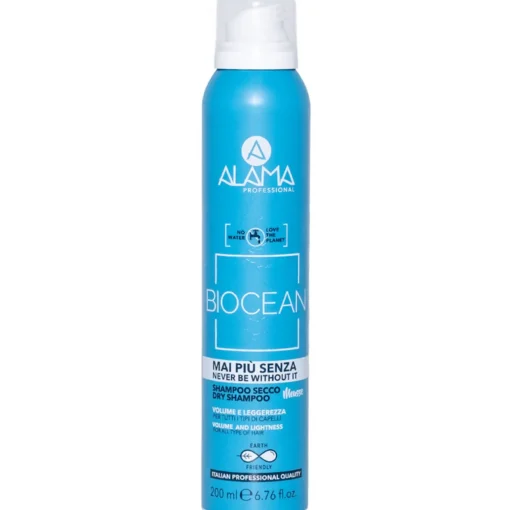 ALAMA BIOCEAN SHAMPOO SECCO MOUSSE VOLUME e LEGGEREZZA PER TUTTI I TIPI DI CAPELLI 200 ML