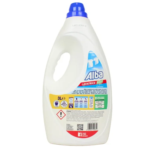 ALBA LAVATRICE ACTIV CLASSICO DETERSIVO LIQUIDO BUCATO LAVATRICE 60 LAVAGGI 3000 ML