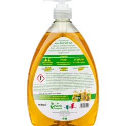 ALGA BIO L'ORIGINALE PIATTI GEL CONCENTRATO SGRASSANTE ANTI ODORI 750 ML