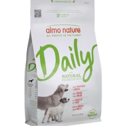 ALMO NATURE CANE DAILY NATURAL MANZO e RISO SACCO 1,2 KG PER TUTTE LE TAGLIE