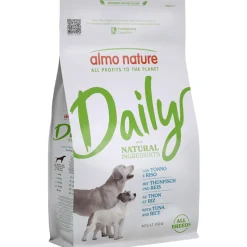 ALMO NATURE CANE DAILY NATURAL TONNO e RISO SACCHETTO 1,2 KG PER TUTTE LE TAGLIE