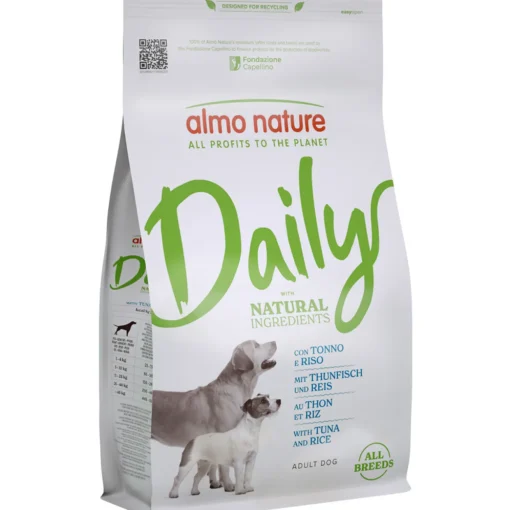 ALMO NATURE CANE DAILY NATURAL TONNO e RISO SACCHETTO 1,2 KG PER TUTTE LE TAGLIE