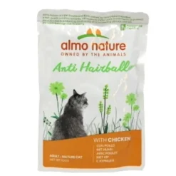ALMO NATURE GATTO ANTI HAIRBALL BUSTA CON POLLO 70 grammi