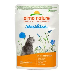 ALMO NATURE GATTO HOLISTIC STERILISED BUSTA CON POLLO 70 grammi