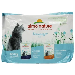 ALMO NATURE HOLISTIC URINARY GATTO 6 BUSTE DA 70 grammi - 3 PESCE, 3 POLLO