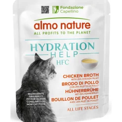 ALMO NATURE HYDRATION HELP HFC GATTO BRODO DI POLLO BUSTA 50 grammi
