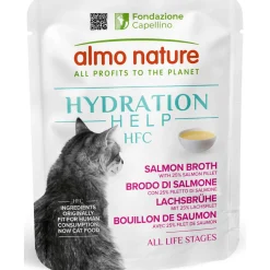 ALMO NATURE HYDRATION HELP FHC GATTO BRODO DI SALMONE BUSTA 50 grammi
