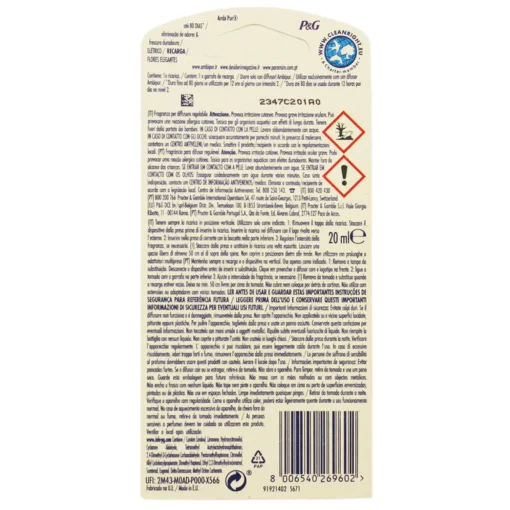 AMBIPUR ELETTRICO RICARICA LIQUIDA FIORI ELEGANTI 20 ML