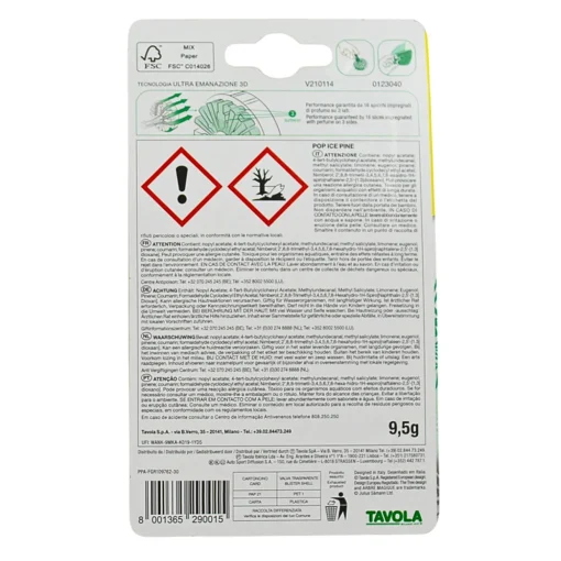 ARBRE MAGIQUE POP FOR CAR ICE PINE DURATA 30 GIORNI