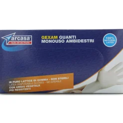 ARCASA GUANTI GEXAM LATTICE MONOUSO 100 PZ MISURA 6