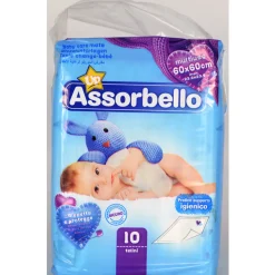 ASSORBELLO TELI IGIENICI BABY 60x60 CM 10 PZ
