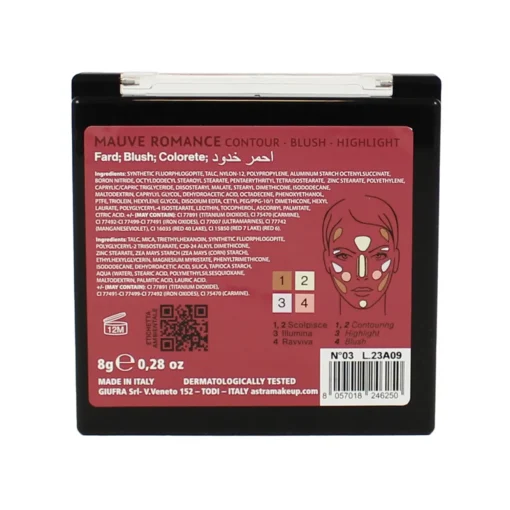 ASTRA BLUSH ROMANCE MAUVE PALETTE