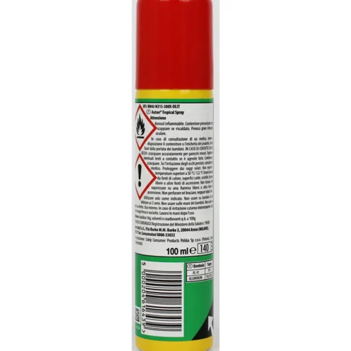 AUTAN TROPICAL REPELLENTE ANTIPUNTURA SPRAY 8H 100 ML