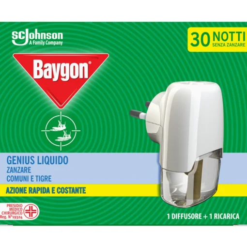 BAYGON GENIUS INSETTICIDA LIQUIDO BASE+RICARICA