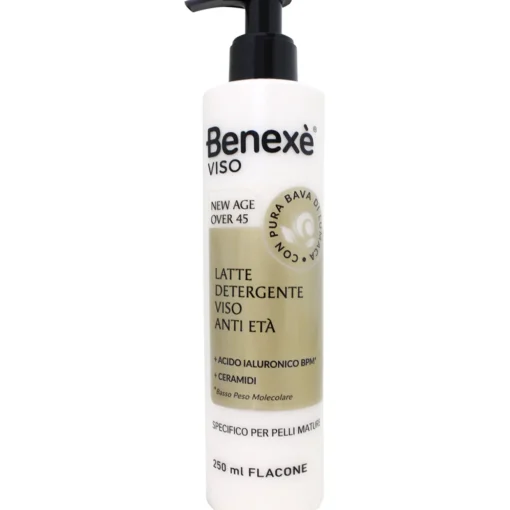 BENEXE' VISO LATTE DETERGENTE ANTI ETA' OVER 45 PELLI MATURE PUMP 250 ML