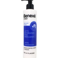 BENEXE' VISO LATTE DETERGENTE EMOLLIENTE PRO AGE 30-45 PELLI SPENTE E STRESSATE PUMP 250 ML