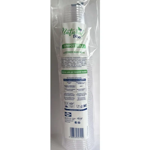 BIBO 50 BICCHIERI 565 ML IN PLASTICA TRASPARENTE