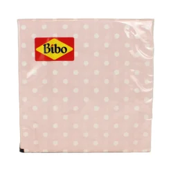 BIBO DECOR TOVAGLIOLI OVATTA 33x33 2 VELI 20 PZ ROSA QUARZO