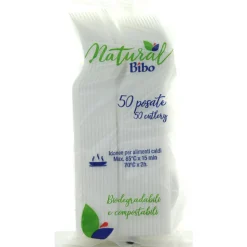 BIBO NATURAL 50 FORCHETTE BIODEGRADABILI E COMPOSTABILI