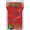 BIBO NATURAL 15 FORCHETTE ROSSE BIODEGRADABILI e COMPOSTABILI