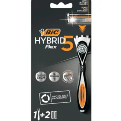 BIC RASOIO HIBRID 5 FLEX MANICO + 2 RICARICHE