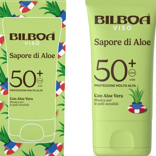 BILBOA SAPORE DI ALOE SOLARE VISO SPF50+ PROTEZIONE MOLTO ALTA 40 ML