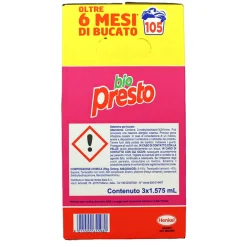 BIO PRESTO DETERSIVO LIQUIDO BUCATO LAVATRICE COLOR 3 PEZZI DA 35 LAVAGGI