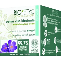 BIOETYC ORGANIC SKINCARE CREMA VISO IDRATANTE ESTRATTI IRIS E VIOLA PELLI DA NORMALI A MISTE 50 ML