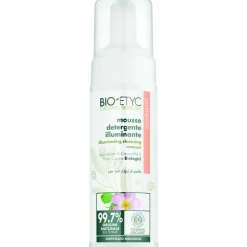 BIOETYC ORGANIC SKINCARE MOUSSE DETERGENTE ILLUMINANTE ESTRATTI CAMOMILLA E ROSA CANINA TUTTI I TIPI DI PELLE 150 ML