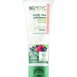 BIOETYC ORGANIC SKINCARE SCRUB VISO ESFOLIANTE ESTRATTI FRUTTI ROSSI TUTTI I TIPI DI PELLE 75 ML