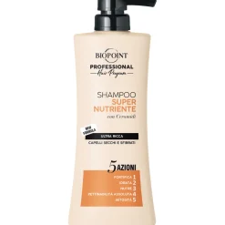 BIOPOINT PROFESSIONAL SUPER NUTRIENTE SHAMPOO 5 AZIONI ULTRA RICCA CAPELLI SECCHI E SFIBRATI 400 ML.