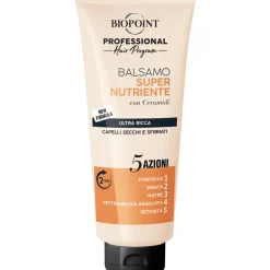 BIOPOINT PROFESSIONAL SUPER NUTRIENTE BALSAMO 5 AZIONI ULTRA RICCA CAPELLI SECCHI E SFIBRATI TUBO 350 ML