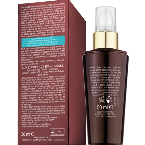 BIOPOINT SOLAIRE AUTOABBRONZANTE VISO ELISIR DI SOLE 50 ML