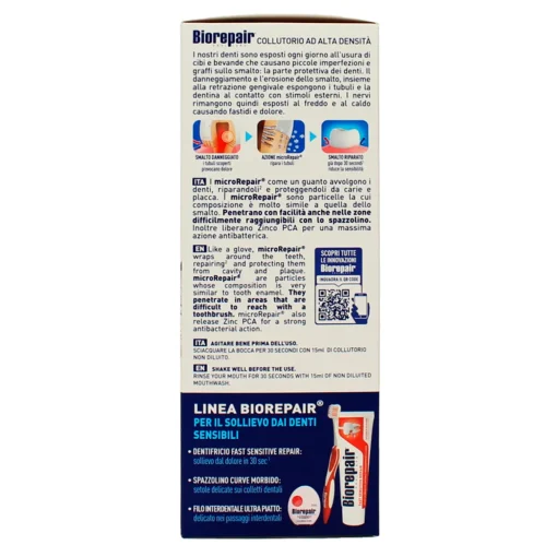 BIOREPAIR COLLUTORIO 3in1 ANTISENSIBILITA' - ANTIBATTERICO - ANTICARIE 500 ML