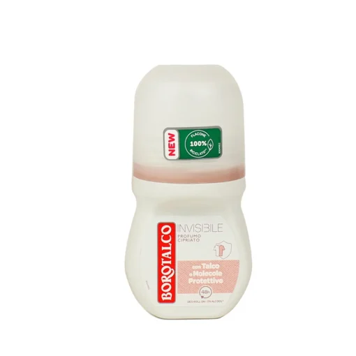 BOROTALCO DEODORANTE ROLL-ON INVISIBLE PROFUMO TALCO CIPRIATO 50 ML