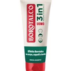 BOROTALCO DOCCIASHAMPOO UOMO 3in1 CORPO, CAPELLI e BARBA PROFUMO DI BOROTALCO TUBO 200 ML