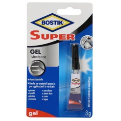 BOSTIK SUPER GEL ADESIVO ISTANTANEO 3 grammi IN CRAVATTA